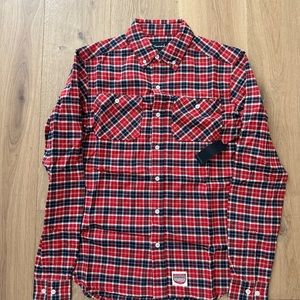 NWT Diamond Flannel Shirt in Size Small